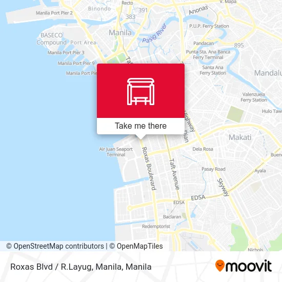 Roxas Blvd / R.Layug, Manila map