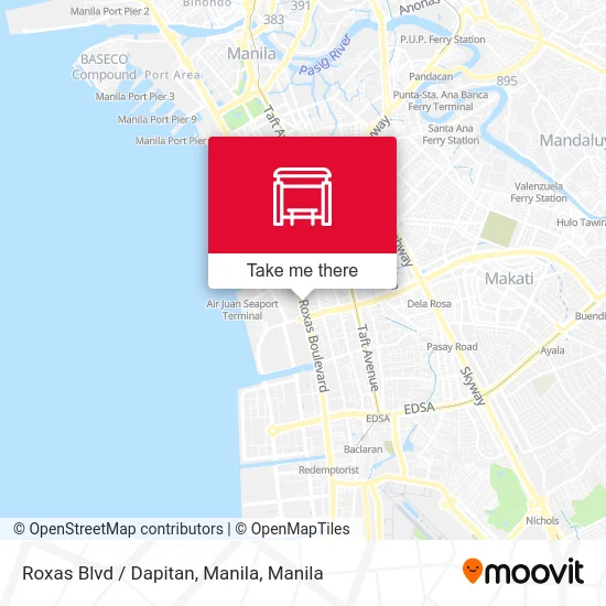 Roxas Blvd / Dapitan, Manila map
