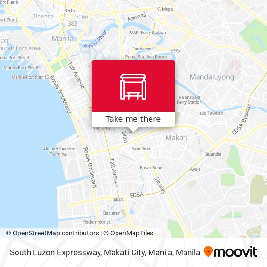 South Luzon Expressway, Makati City, Manila map