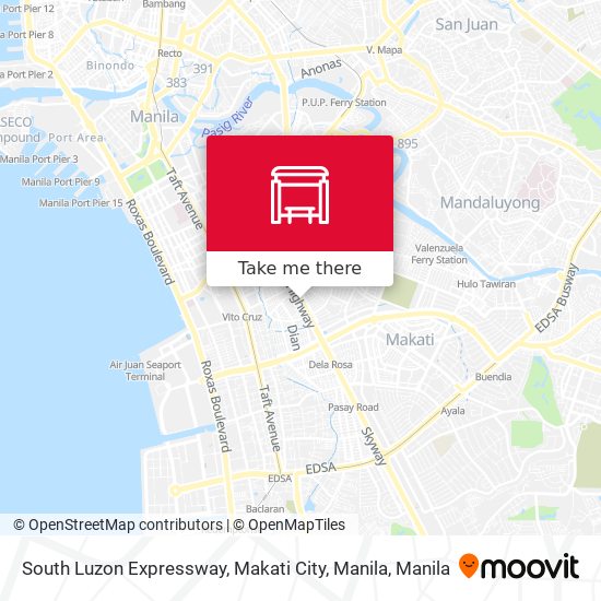 South Luzon Expressway, Makati City, Manila map