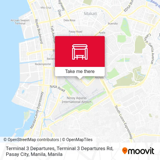 Terminal 3 Departures, Terminal 3 Departures Rd, Pasay City, Manila map