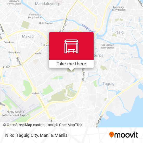 N Rd, Taguig City, Manila map