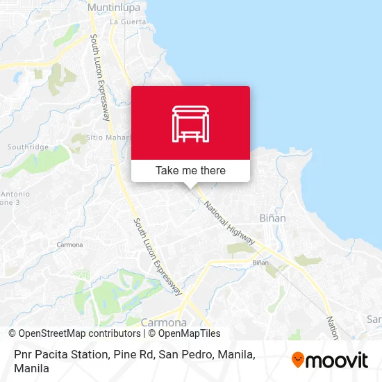 Pnr Pacita Station, Pine Rd, San Pedro, Manila map