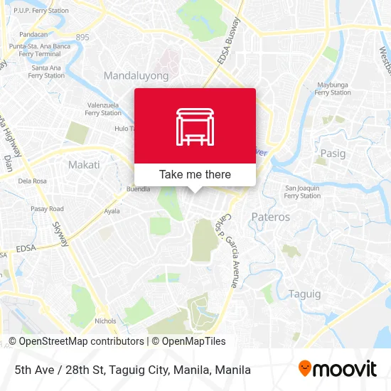 5th Ave / 28th St, Taguig City, Manila map