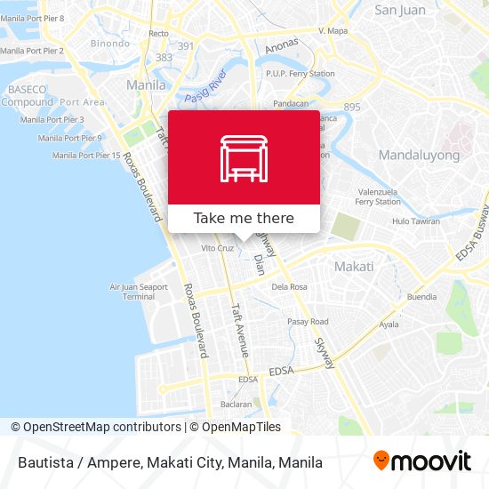 Bautista / Ampere, Makati City, Manila map