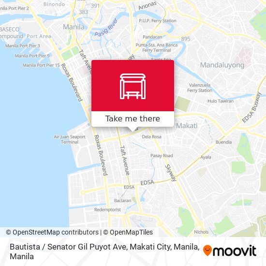 Bautista / Senator Gil Puyot Ave, Makati City, Manila map