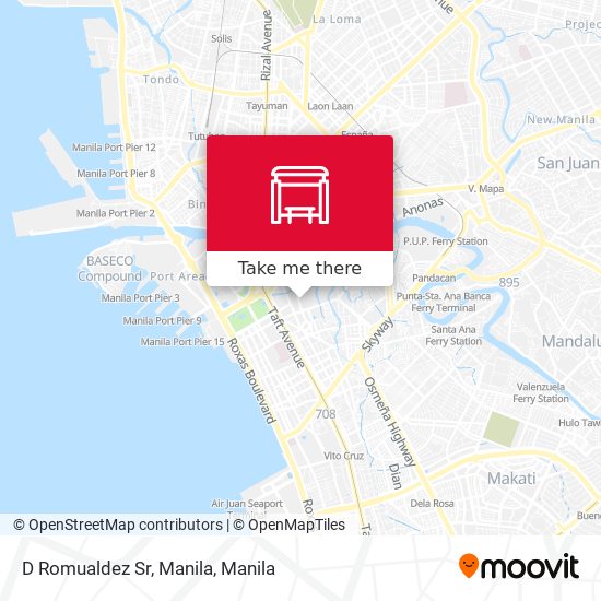 D Romualdez Sr, Manila map