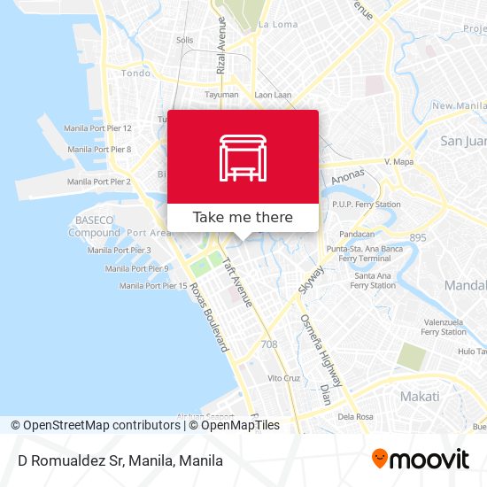 D Romualdez Sr, Manila map