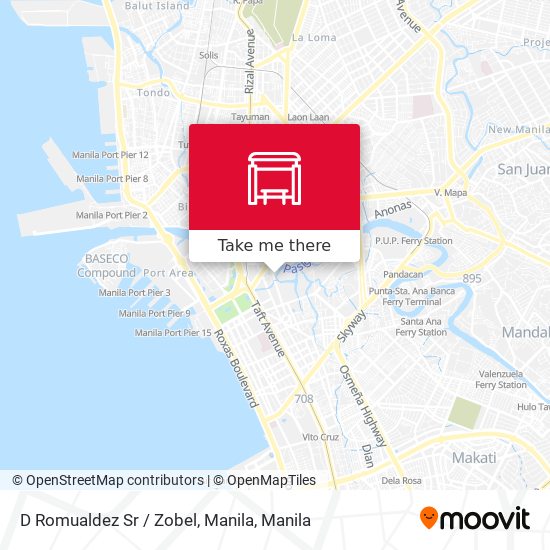 D Romualdez Sr / Zobel, Manila map