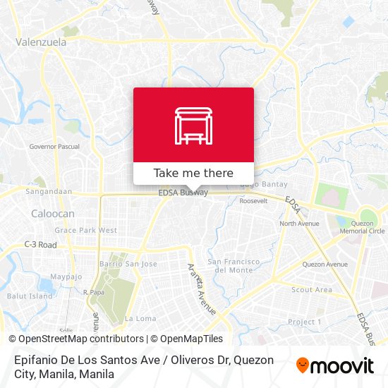 Epifanio De Los Santos Ave / Oliveros Dr, Quezon City, Manila map