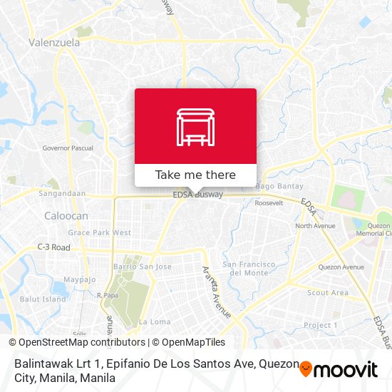 Balintawak Lrt 1, Epifanio De Los Santos Ave, Quezon City, Manila map