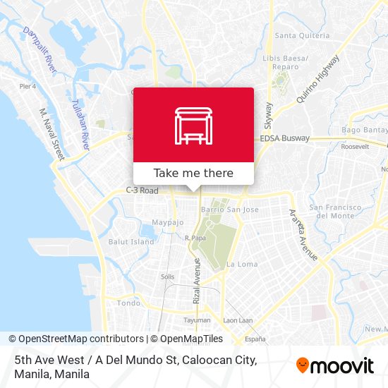 5th Ave West / A Del Mundo St, Caloocan City, Manila map
