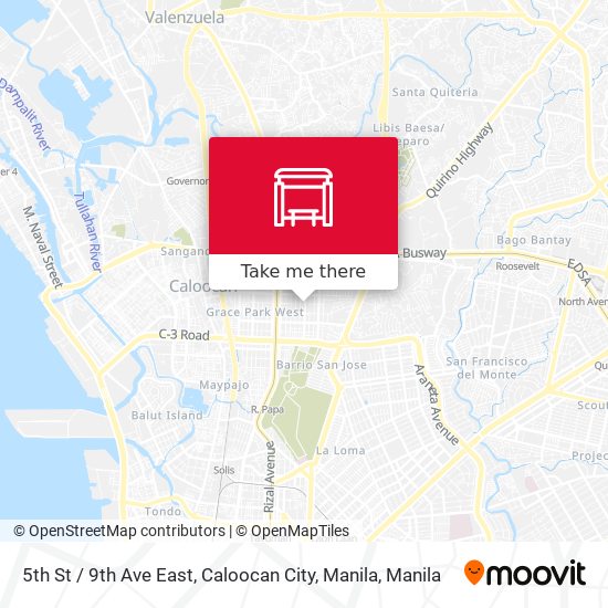5th St / 9th Ave East, Caloocan City, Manila map