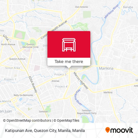 Katipunan Ave, Quezon City, Manila map