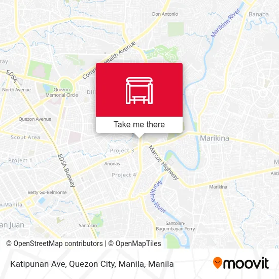 Katipunan Ave, Quezon City, Manila map