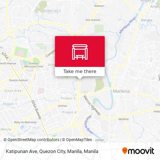 Katipunan Ave, Quezon City, Manila map