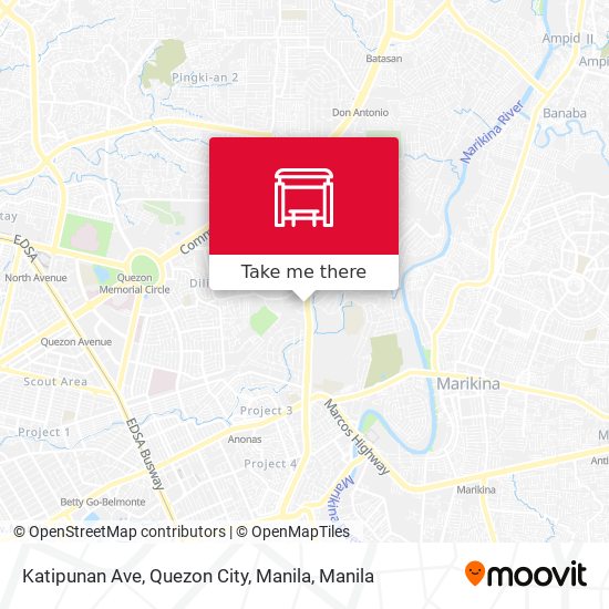 Katipunan Ave, Quezon City, Manila map