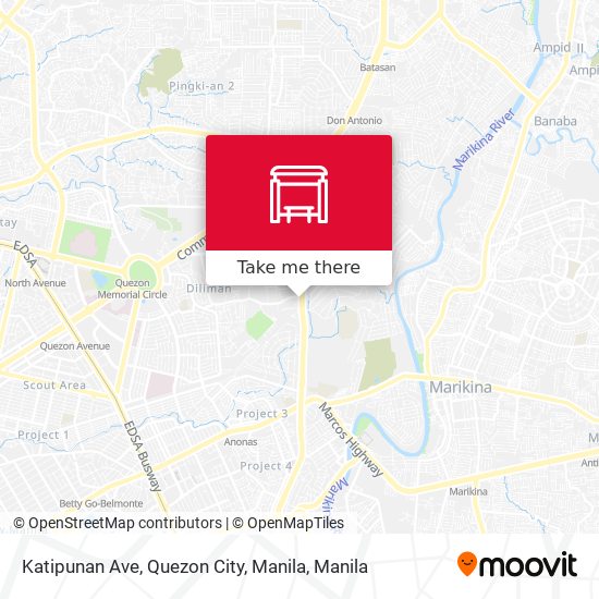 Katipunan Ave, Quezon City, Manila map