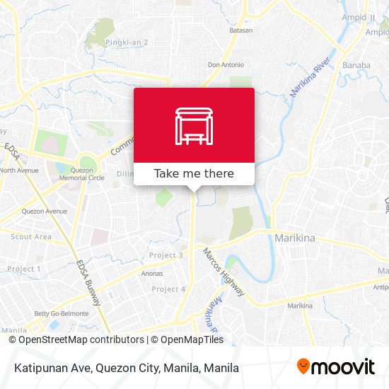 Katipunan Ave, Quezon City, Manila map