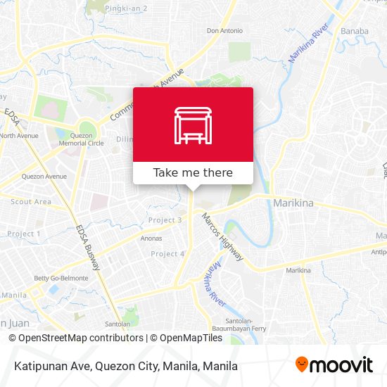 Katipunan Ave, Quezon City, Manila map