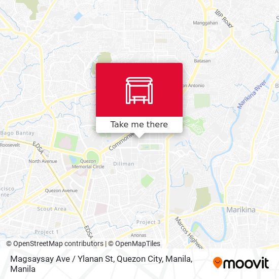 Magsaysay Ave / Ylanan St, Quezon City, Manila map
