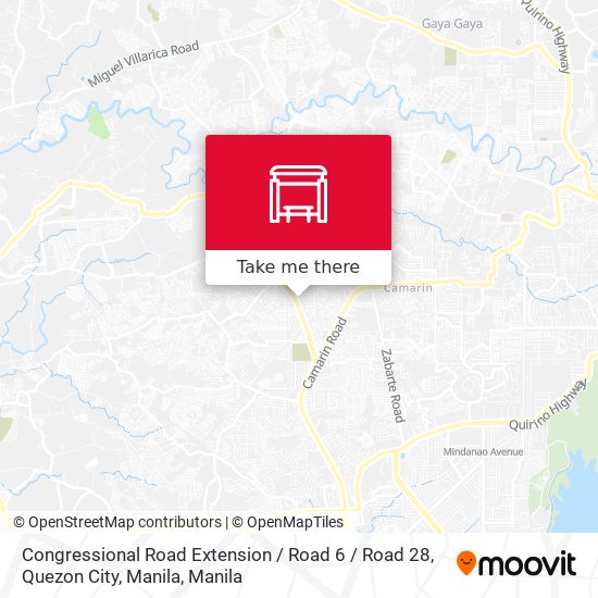 Congressional Road Extension / Road 6 / Road 28, Quezon City, Manila map