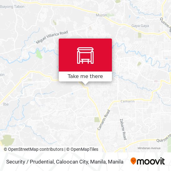 Security / Prudential, Caloocan City, Manila map