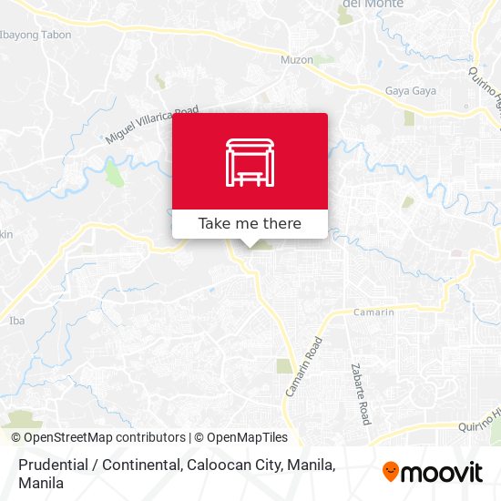 Prudential / Continental, Caloocan City, Manila map