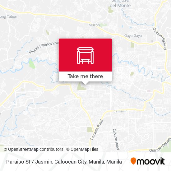 Paraiso St / Jasmin, Caloocan City, Manila map