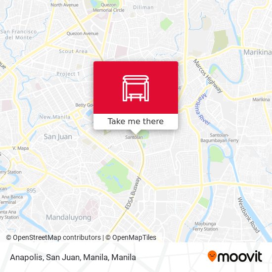 Anapolis, San Juan, Manila map