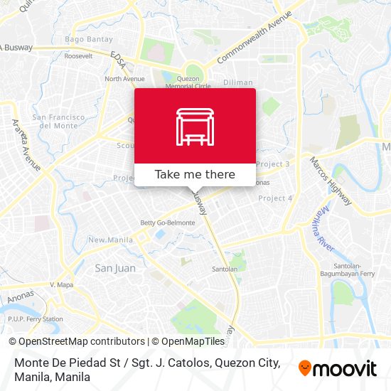 Monte De Piedad St / Sgt. J. Catolos, Quezon City, Manila map