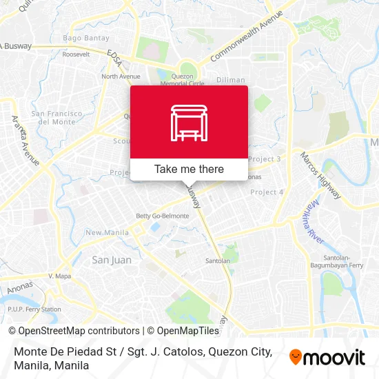 Monte De Piedad St / Sgt. J. Catolos, Quezon City, Manila map