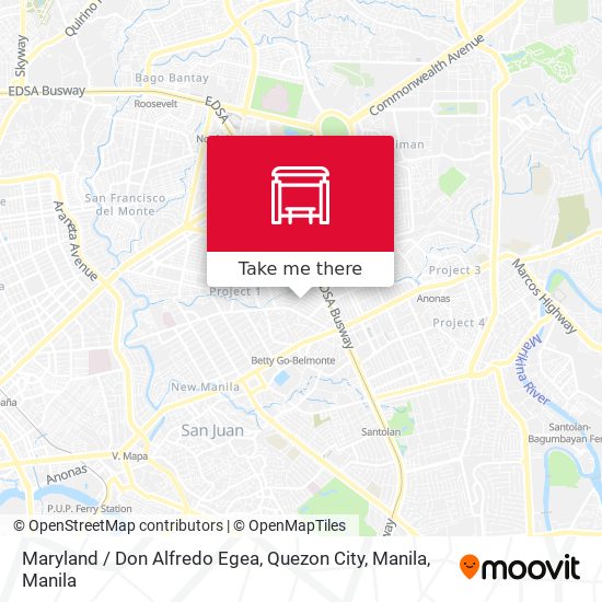 Maryland / Don Alfredo Egea, Quezon City, Manila map