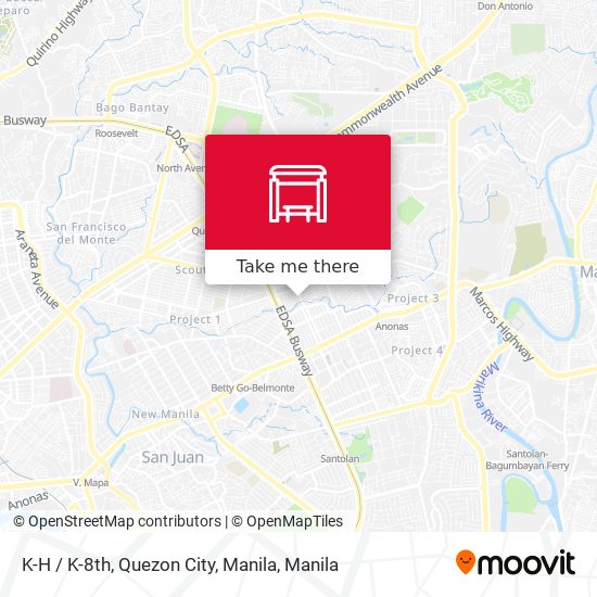 K-H / K-8th, Quezon City, Manila map