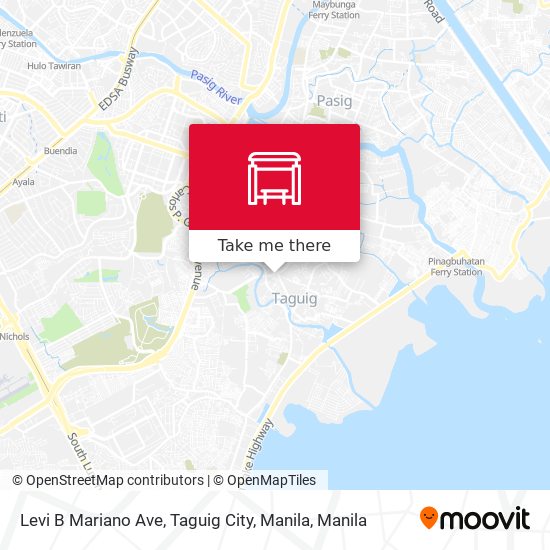 Levi B Mariano Ave, Taguig City, Manila map