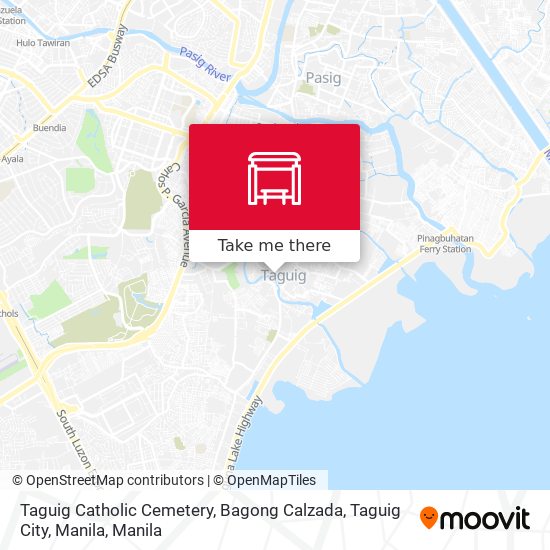 Taguig Catholic Cemetery, Bagong Calzada, Taguig City, Manila map