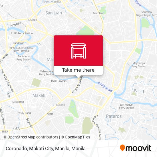 Coronado, Makati City, Manila map