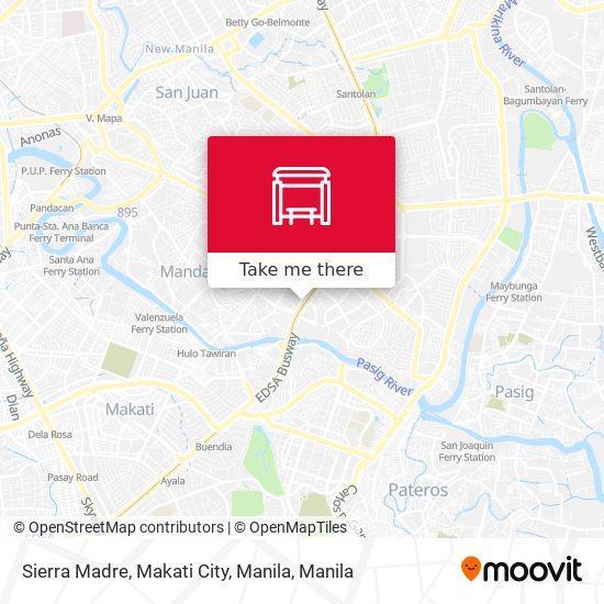 Sierra Madre, Makati City, Manila map