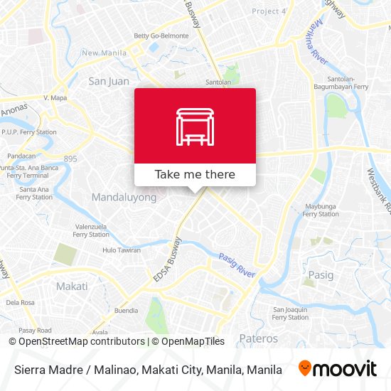 Sierra Madre / Malinao, Makati City, Manila map