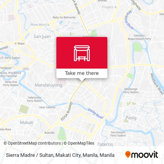 Sierra Madre / Sultan, Makati City, Manila map