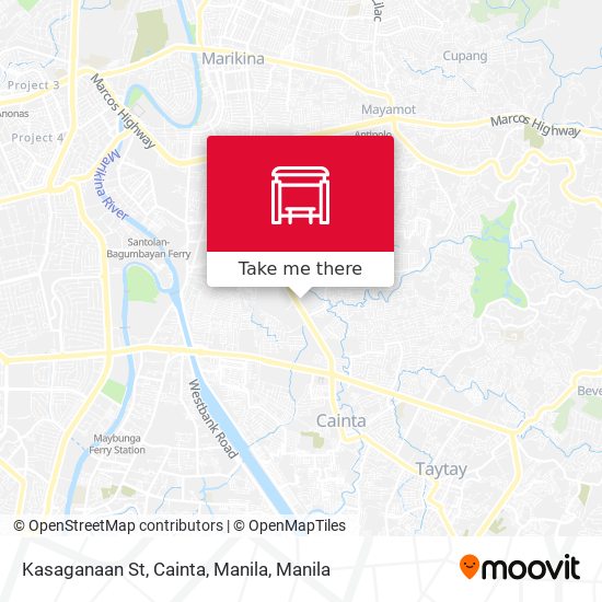 Kasaganaan St, Cainta, Manila map