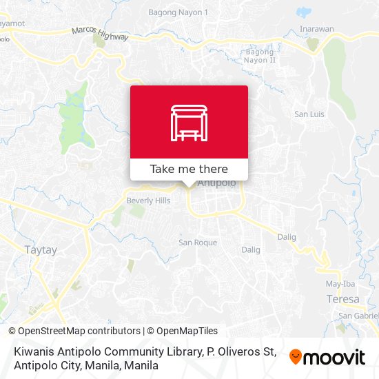 Kiwanis Antipolo Community Library, P. Oliveros St, Antipolo City, Manila map