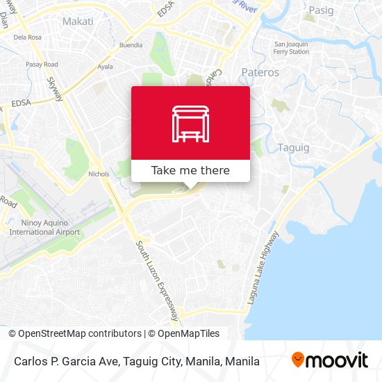 Carlos P. Garcia Ave, Taguig City, Manila map