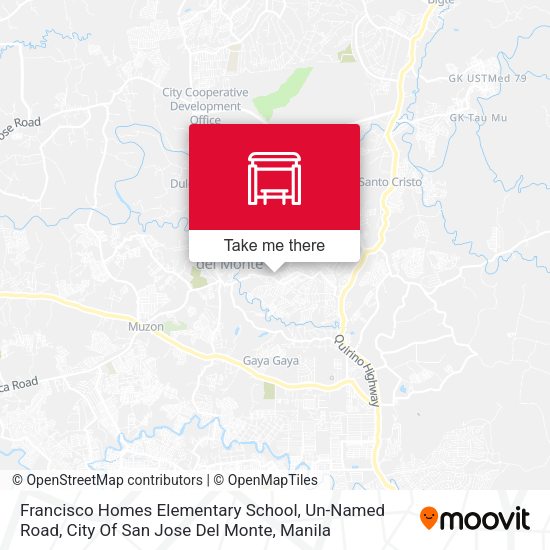 Francisco Homes Elementary School, Un-Named Road, City Of San Jose Del Monte map