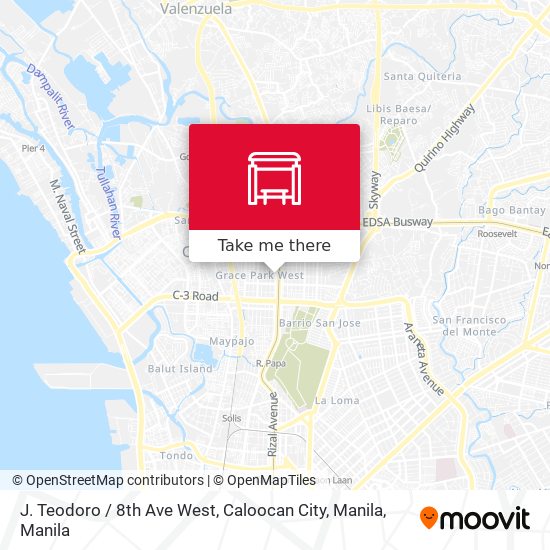 J. Teodoro / 8th Ave West, Caloocan City, Manila map