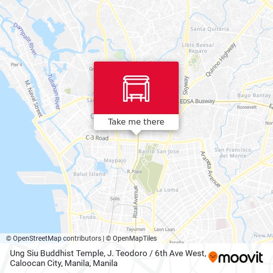 Ung Siu Buddhist Temple, J. Teodoro / 6th Ave West, Caloocan City, Manila map