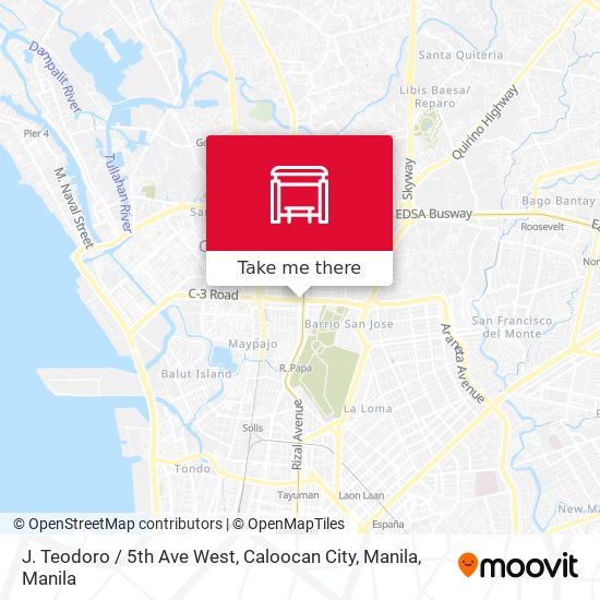 J. Teodoro / 5th Ave West, Caloocan City, Manila map