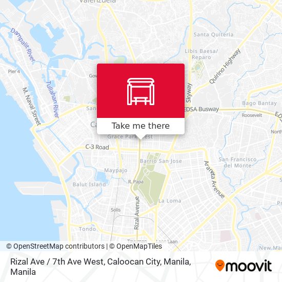 Rizal Ave / 7th Ave West, Caloocan City, Manila map