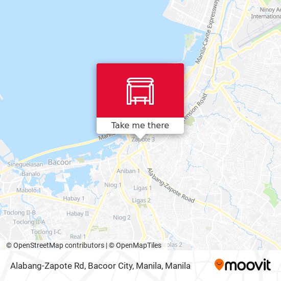 Alabang-Zapote Rd, Bacoor City, Manila map
