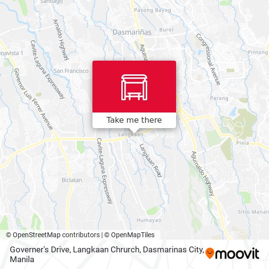 Governer's Drive, Langkaan Chrurch, Dasmarinas City map